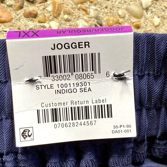 NWT INC International Concepts Cargo Joggers Indigo Sea Joggers Plus Size XXL - Picture 3 of 10